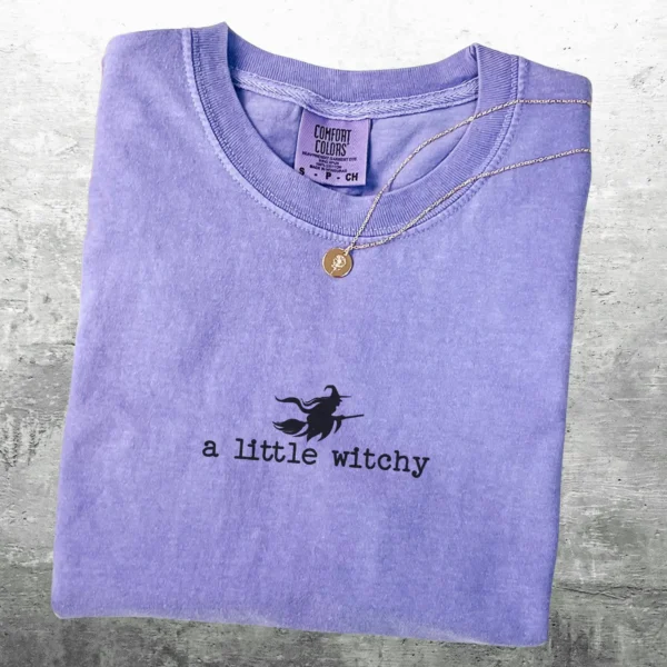 A Little Witchy Oversized Spooky Season Halloween Shirt