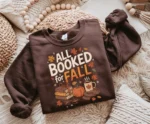 All Booked For Fall — Bookish Autumn Reading Shirt