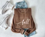 Autumn Comfort Colors Women's Thanksgiving Sweatshirt