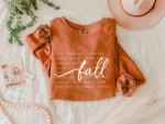 Autumn Comfort Colors Women's Thanksgiving Sweatshirt