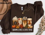 Autumn Leaves & Coffee Please — Fall Coffee Shirt