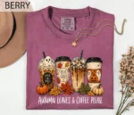 Autumn Leaves & Coffee Please — Fall Coffee Shirt