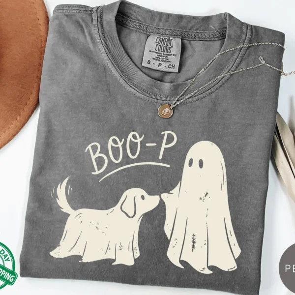 Boo-P Halloween Ghost Dog Shirt for Dog Lovers