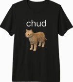 Chud Tabby Cat Low Poly Gaming Meme Shirt