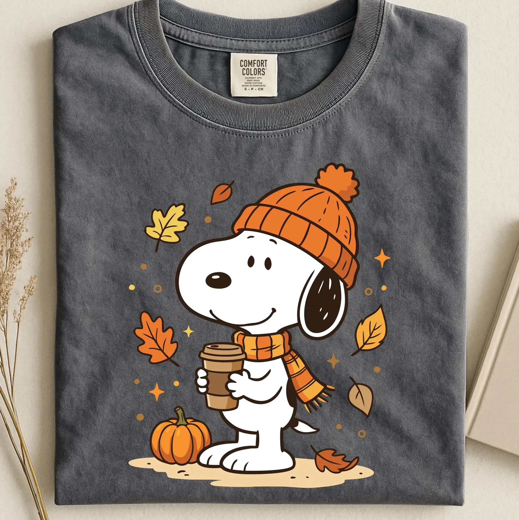 Cozy Fall Pumpkin Spice Coffee Dog Mom Graphic Shirt Cozy Fall Pumpkin Spice Coffee Dog Mom Graphic Shirt