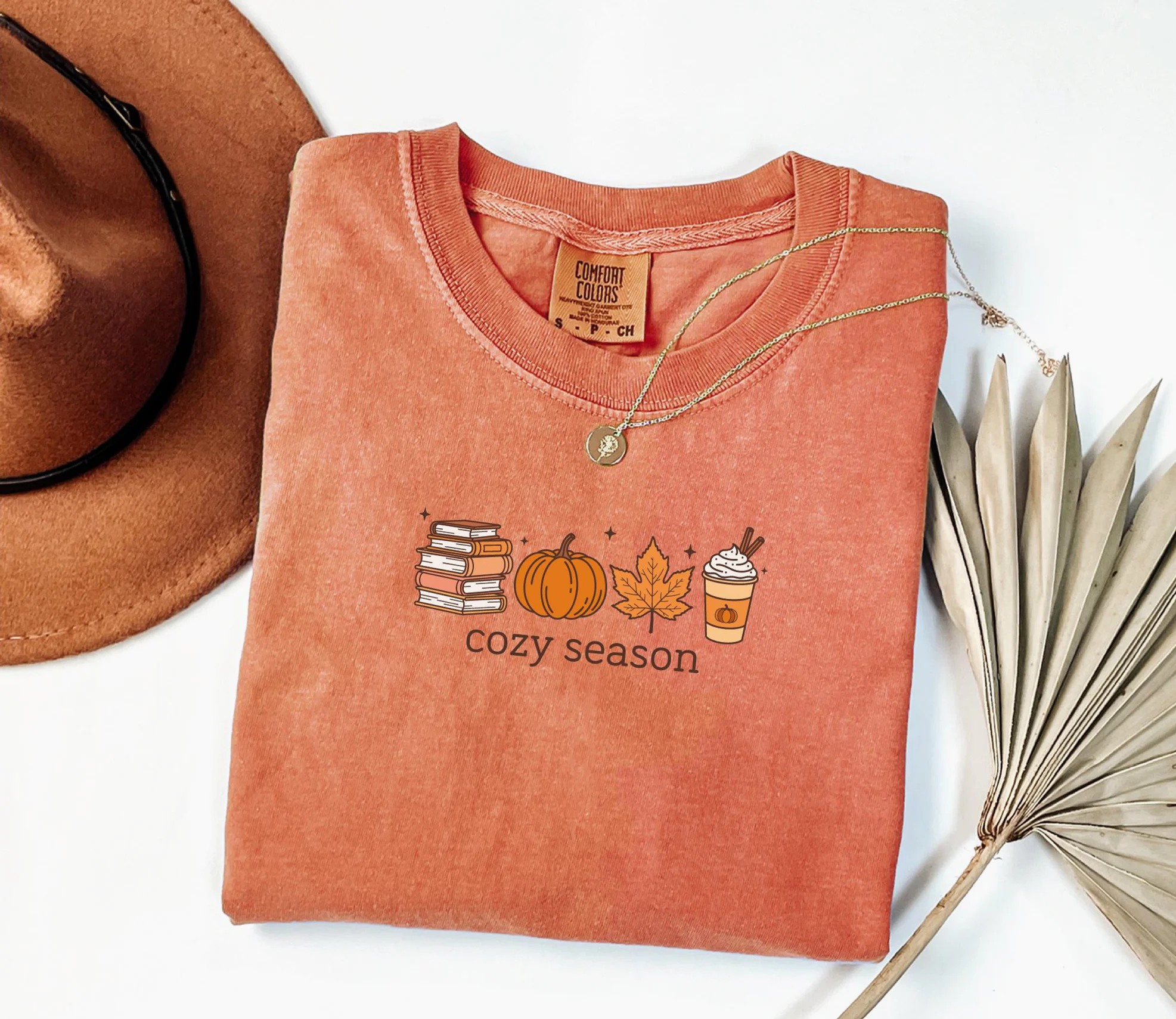 Cozy Season Autumn Shirt — Coffee and Books Cozy Season Autumn Shirt — Coffee and Books