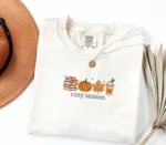 Cozy Season Autumn Shirt — Coffee and Books
