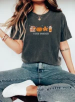 Cozy Season Autumn Shirt — Coffee and Books