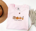 Cozy Season Autumn Shirt — Coffee and Books