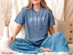 Dancing Skeleton Women's Halloween Shirt