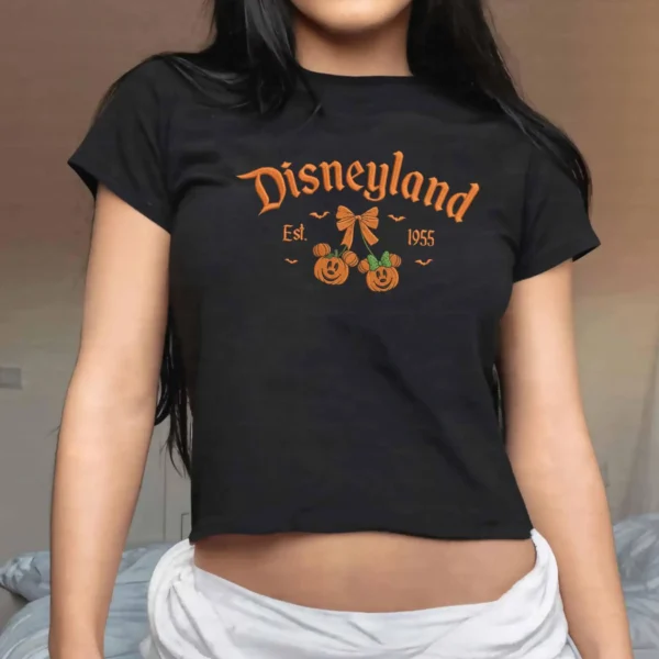 Disneyland Est. 1955 Halloween Minnie Pumpkin Baby Tee
