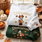 Disneyland EST. 2026 Fall Sweatshirt — Embroidered Design