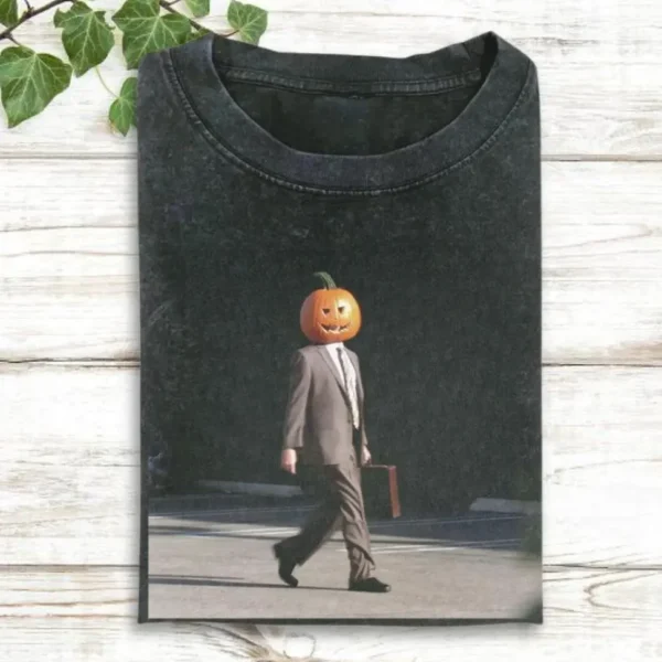 Dwight Schrute Pumpkin Head Shirt — Halloween Apparel