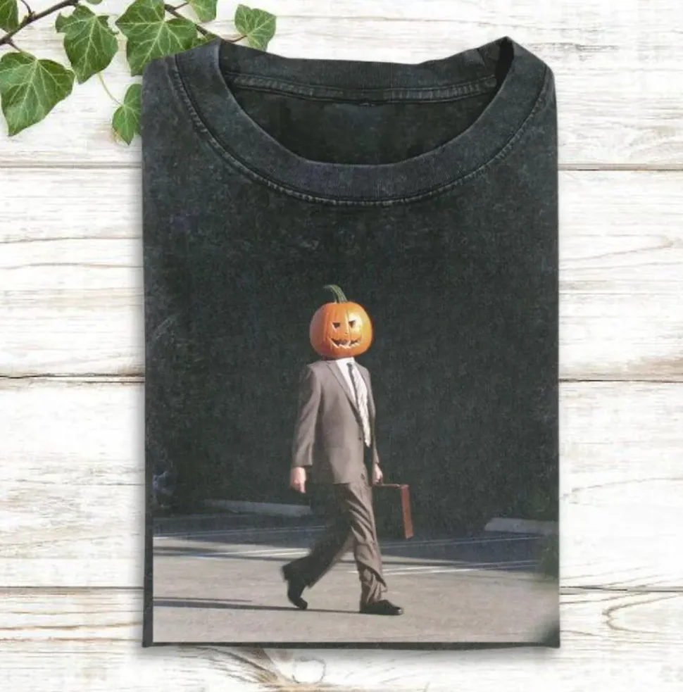Dwight Schrute Pumpkin Head Shirt — Halloween Apparel Dwight Schrute Pumpkin Head Shirt — Halloween Apparel