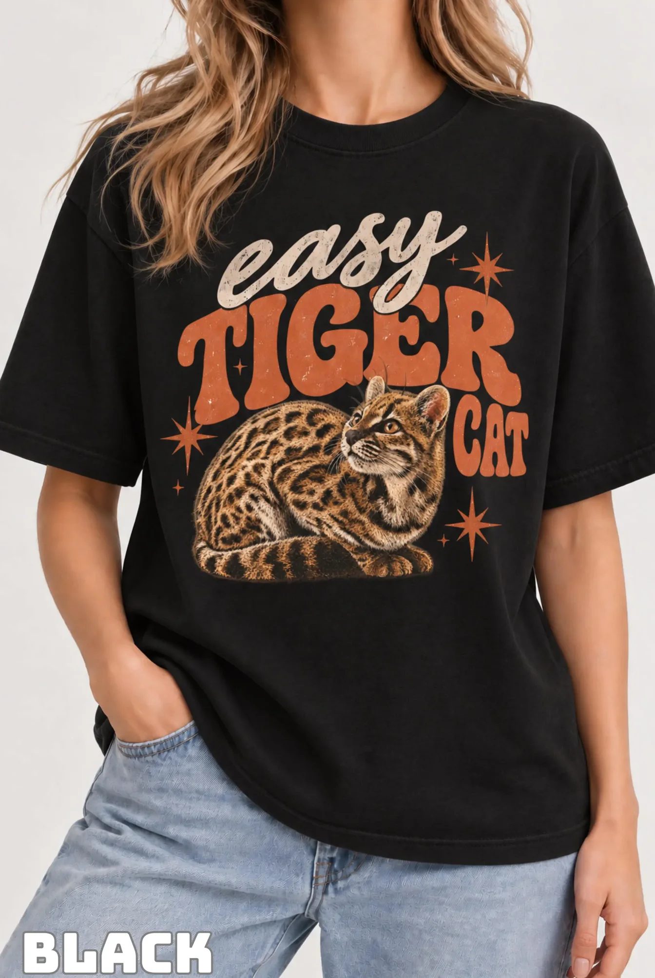 Easy Tiger Cat Retro Vintage Shirt Easy Tiger Cat Retro Vintage Shirt