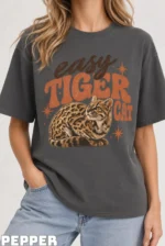 Easy Tiger Cat Retro Vintage Shirt