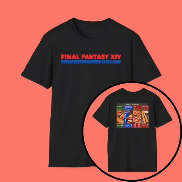 "Final Fantasy XIV Online" Costco Food Court Party Members Shirt