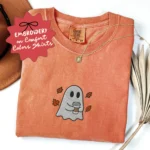 Ghost Coffee Lover Embroidered Shirt
