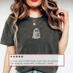 Ghost Coffee Lover Embroidered Shirt