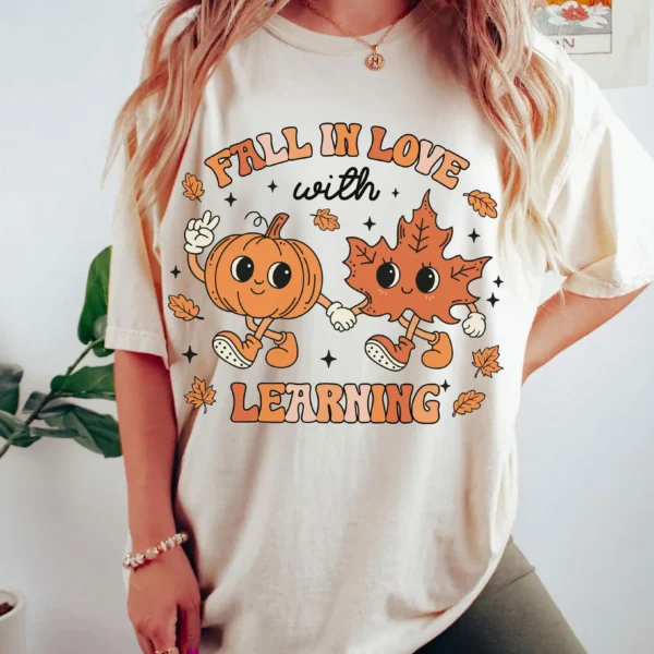 Groovy Fall in Love with Learning Shirt