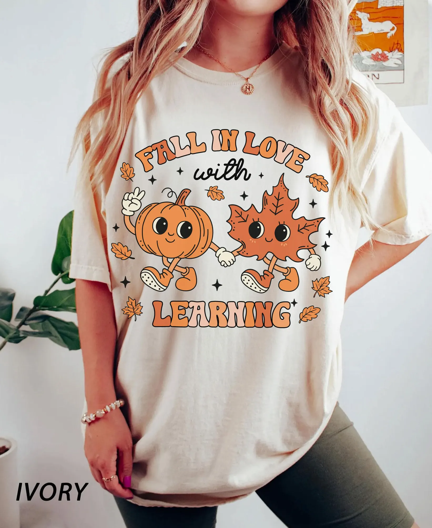 Groovy Fall in Love with Learning Shirt Groovy Fall in Love with Learning Shirt