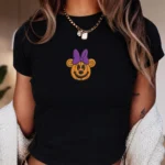 Halloween Disneyland Mickey Pumpkin Embroidered Shirt Baby Tee