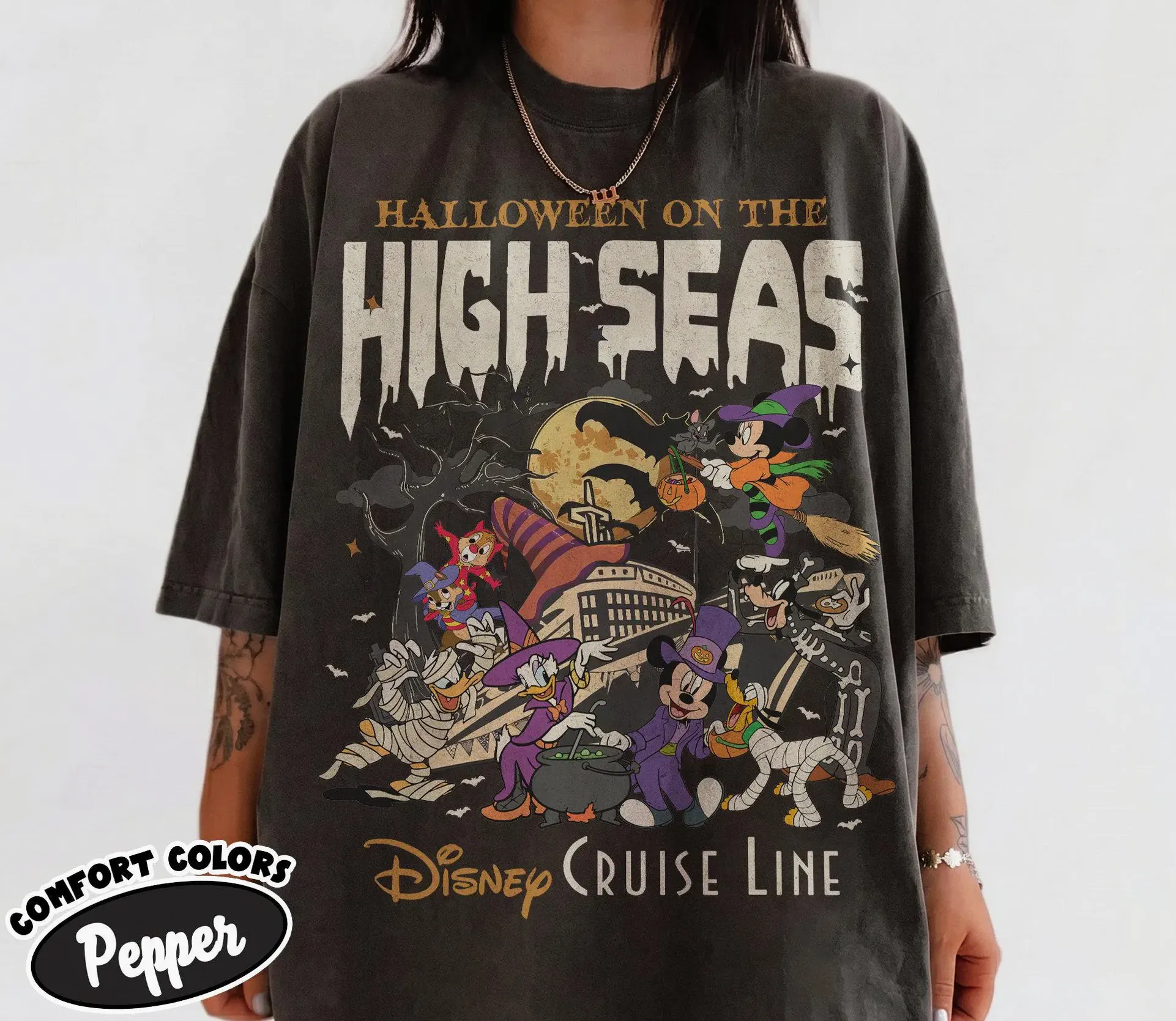 Halloween on the High Seas Mickey Cruise Vacation Shirt Halloween on the High Seas Mickey Cruise Vacation Shirt