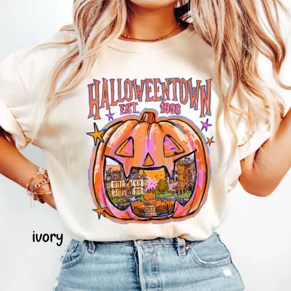 Halloweentown Est 1998 Pumpkin Retro Halloween Shirt