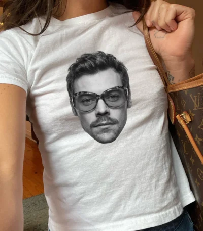 Harry Styles Portrait Baby Tee Shirt