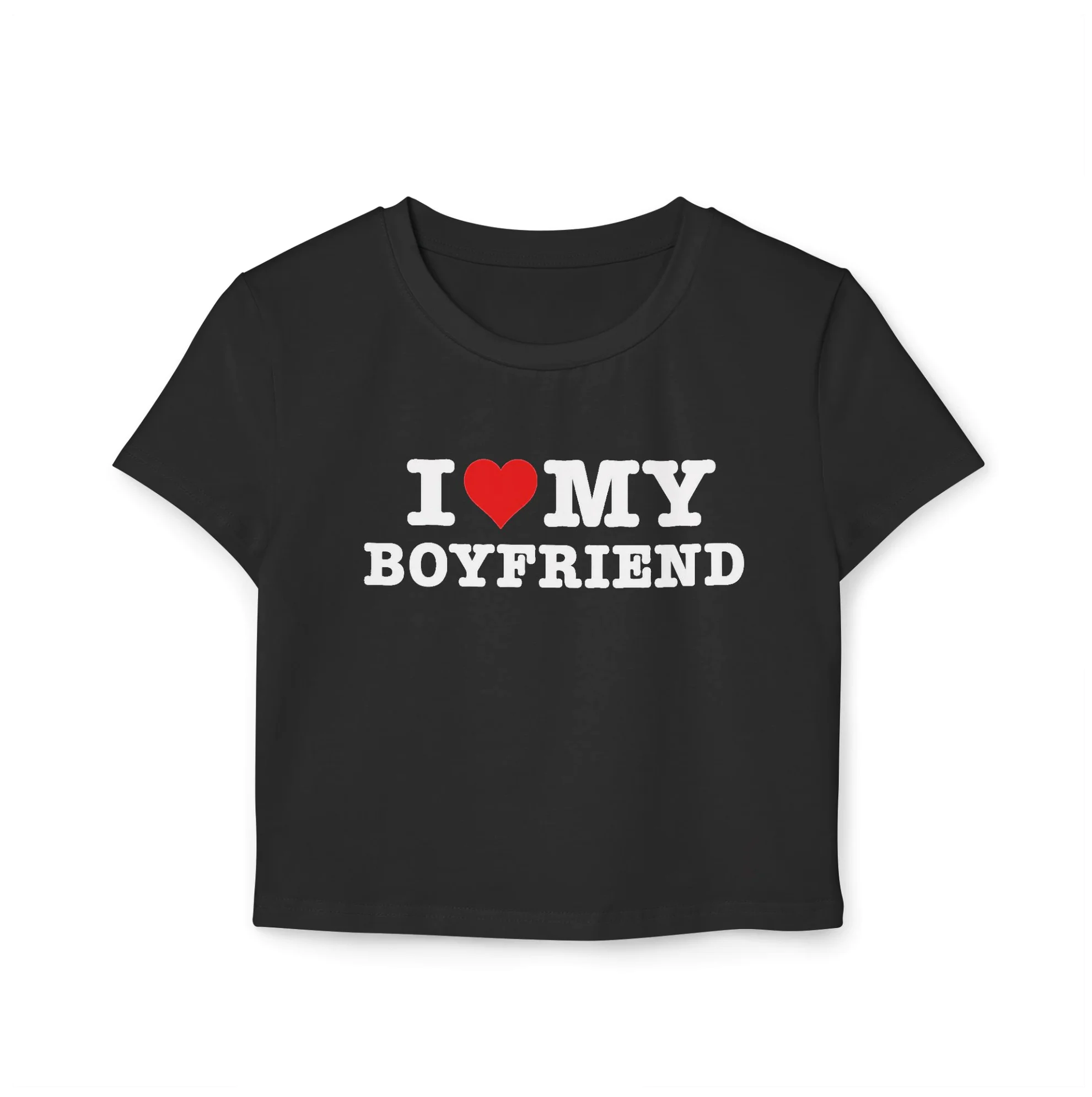 I Love My Boyfriend Trinity Rodman Viral Baby Tee I Love My Boyfriend Trinity Rodman Viral Baby Tee