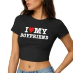 I Love My Boyfriend Trinity Rodman Viral Baby Tee