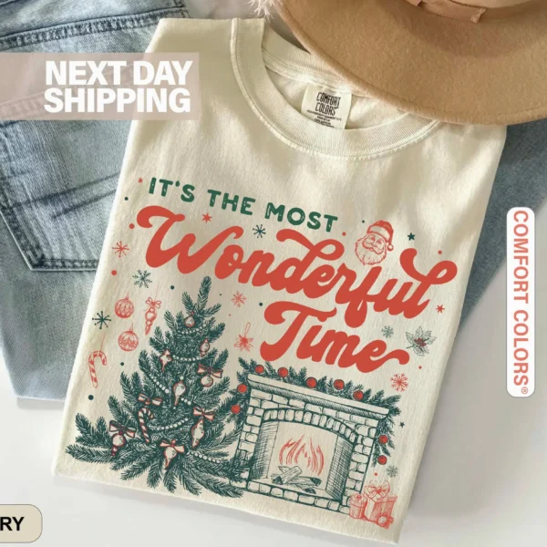 It's the Most Wonderful Time Retro Christmas Shirt