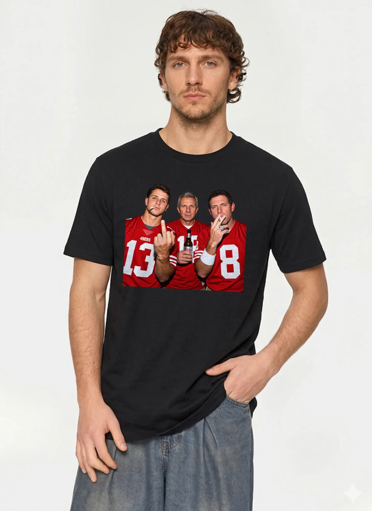 Joe Montana Steve Young Brock Purdy Smoking Shirt Joe Montana Steve Young Brock Purdy Smoking Shirt
