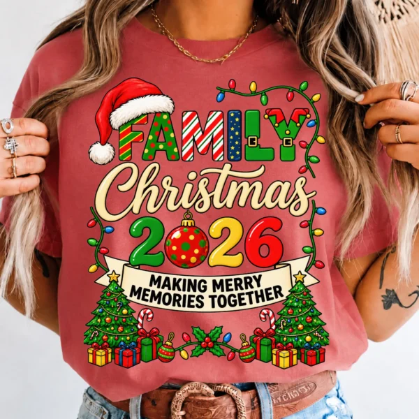 Making Merry Memories Together Christmas Family Shirt