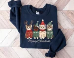 Meowy Christmas Cat Lover Holiday Gift Sweatshirt