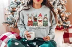 Meowy Christmas Cat Lover Holiday Gift Sweatshirt