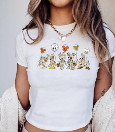 Mickey and Friends Halloween Mummy Baby Tee