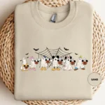 Mickey Ghost Retro Halloween Disneyland Family Shirt