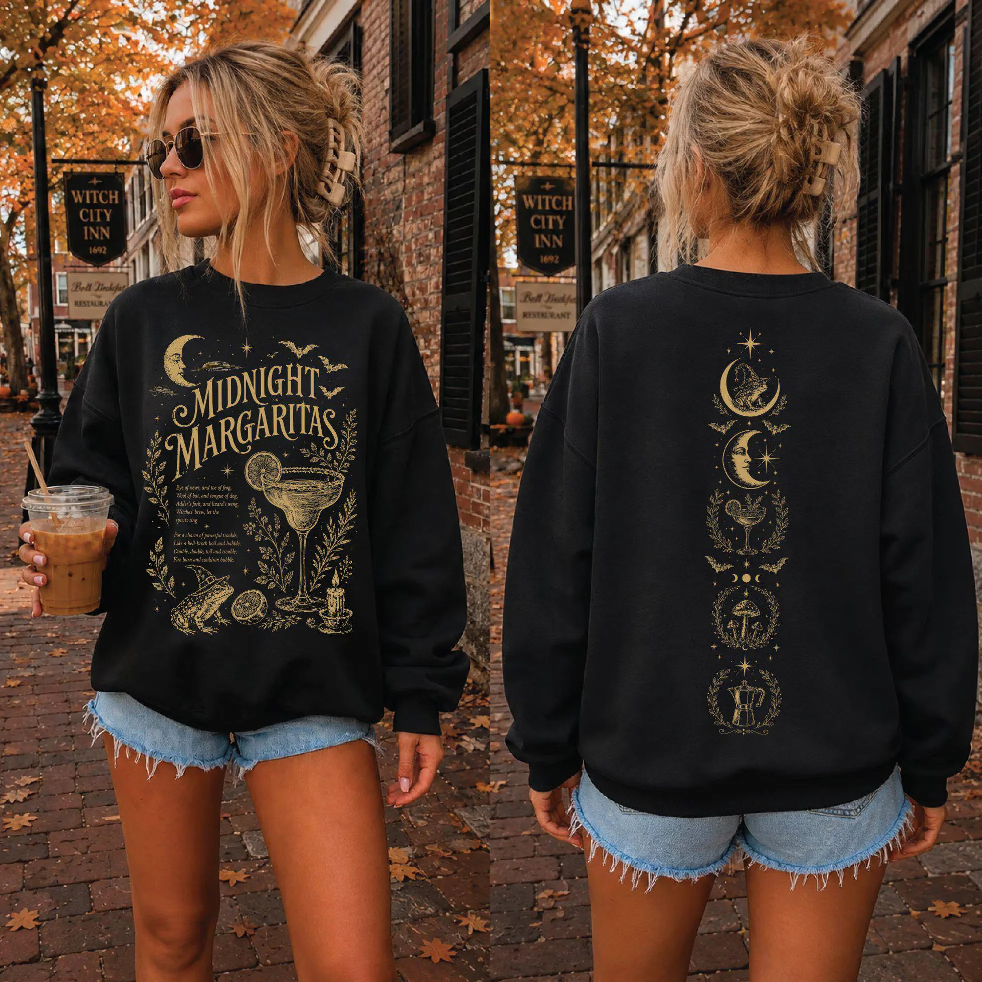 Midnight Margaritas Witchy Sweatshirt Midnight Margaritas Witchy Sweatshirt