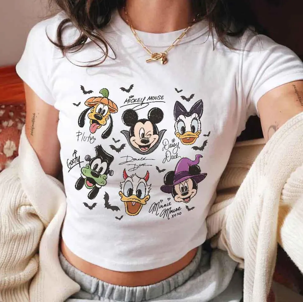 Minnie Mouse xoxo Halloween Baby Tee Minnie Mouse xoxo Halloween Baby Tee