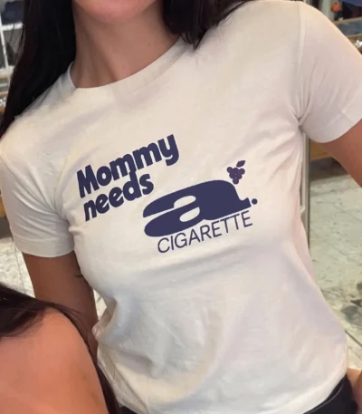 Mommy Needs A Cigarette — Funny Baby Tee
