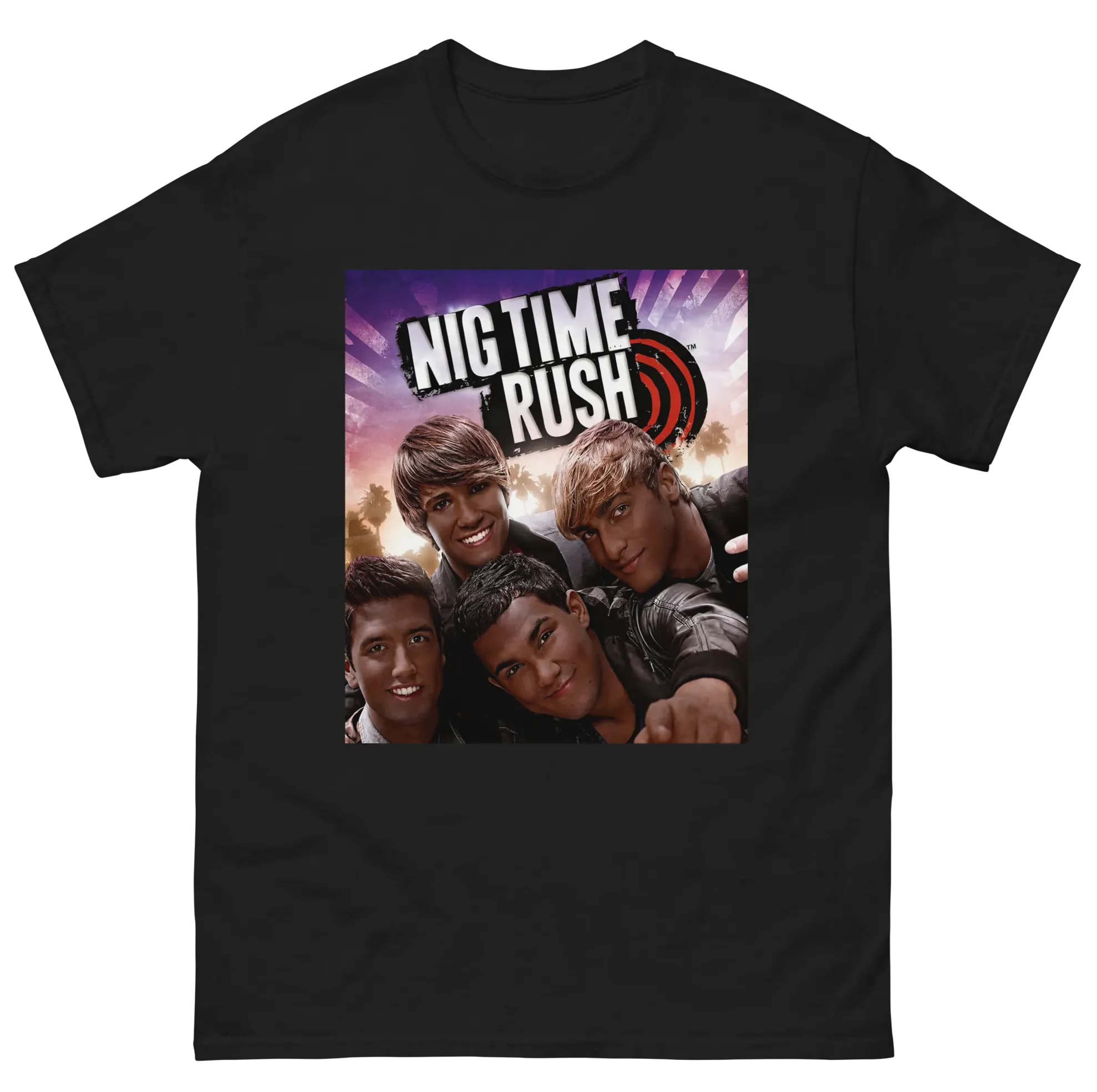 NIG TIME RUSH Parody Vintage 2000s Pop Culture Shirt NIG TIME RUSH Parody Vintage 2000s Pop Culture Shirt