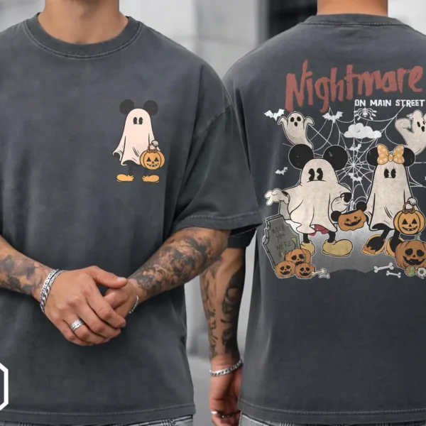 "Nightmare on Main Street" Mickey Minnie Shirt