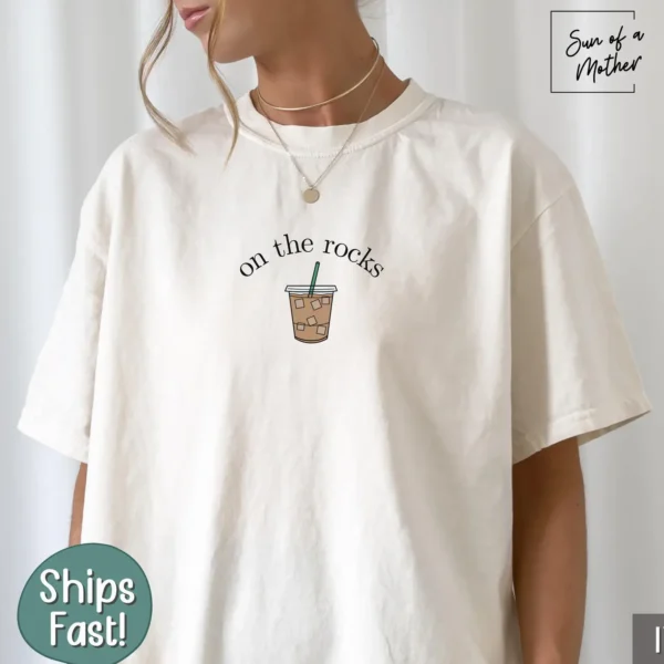 On the Rocks Iced Coffee Graphic Shirt