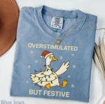 Overstimulated But Festive — Neurodivergent Christmas Shirt