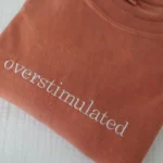 Overstimulated Embroidered Minimalist Shirt