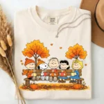 Peanuts Cozy Autumn Bench Graphic Shirt