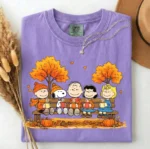 Peanuts Cozy Autumn Bench Graphic Shirt