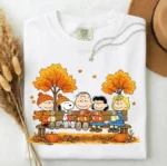 Peanuts Cozy Autumn Bench Graphic Shirt