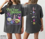 Pick Your Poison Spooky Cartoon Villain Shirt